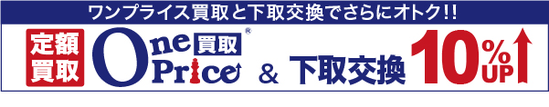 安心のワンプライス買取！